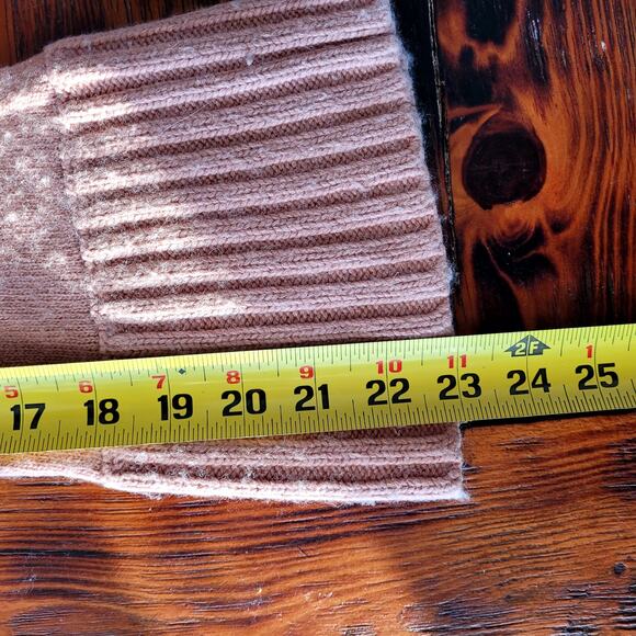 Jonathan Simkhai Dusty Pink Cropped Pink Sweater Sz S - Picture 5 of 5